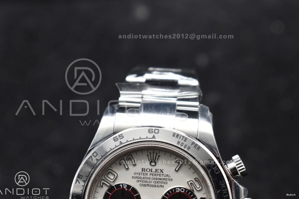 White 1:1 Dial V2 116509 Best on Bracelet SA4130 Daytona Edition SS Markers Arabic Clean 0502